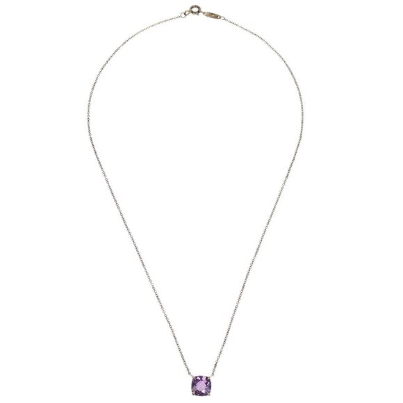 Tiffany & Co. Sparklers Pendant Necklace SV925 Amethyst Silver 186793 - Picture 2 of 5